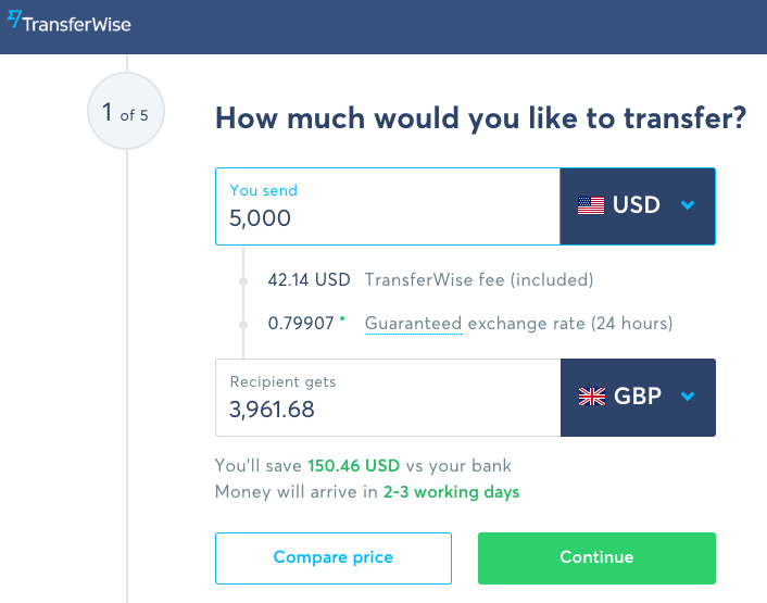how to transfer money from the us to the uk